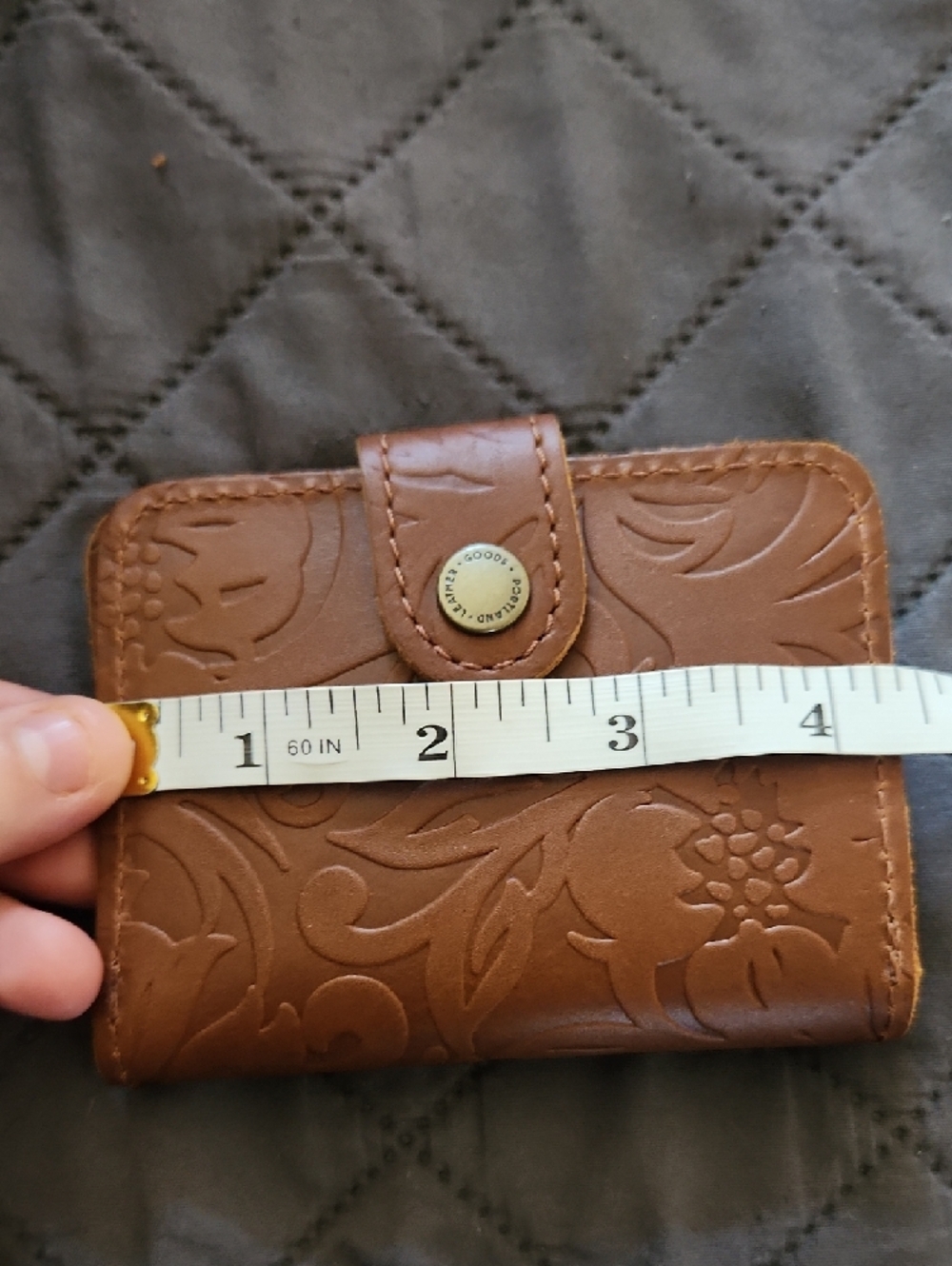 Portland Leather Goods Koala Embossed Leather Bag with Matching Wallet - Picture 13 of 15